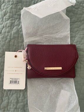 Poppy & Peonies Margaux Wallet - Berry